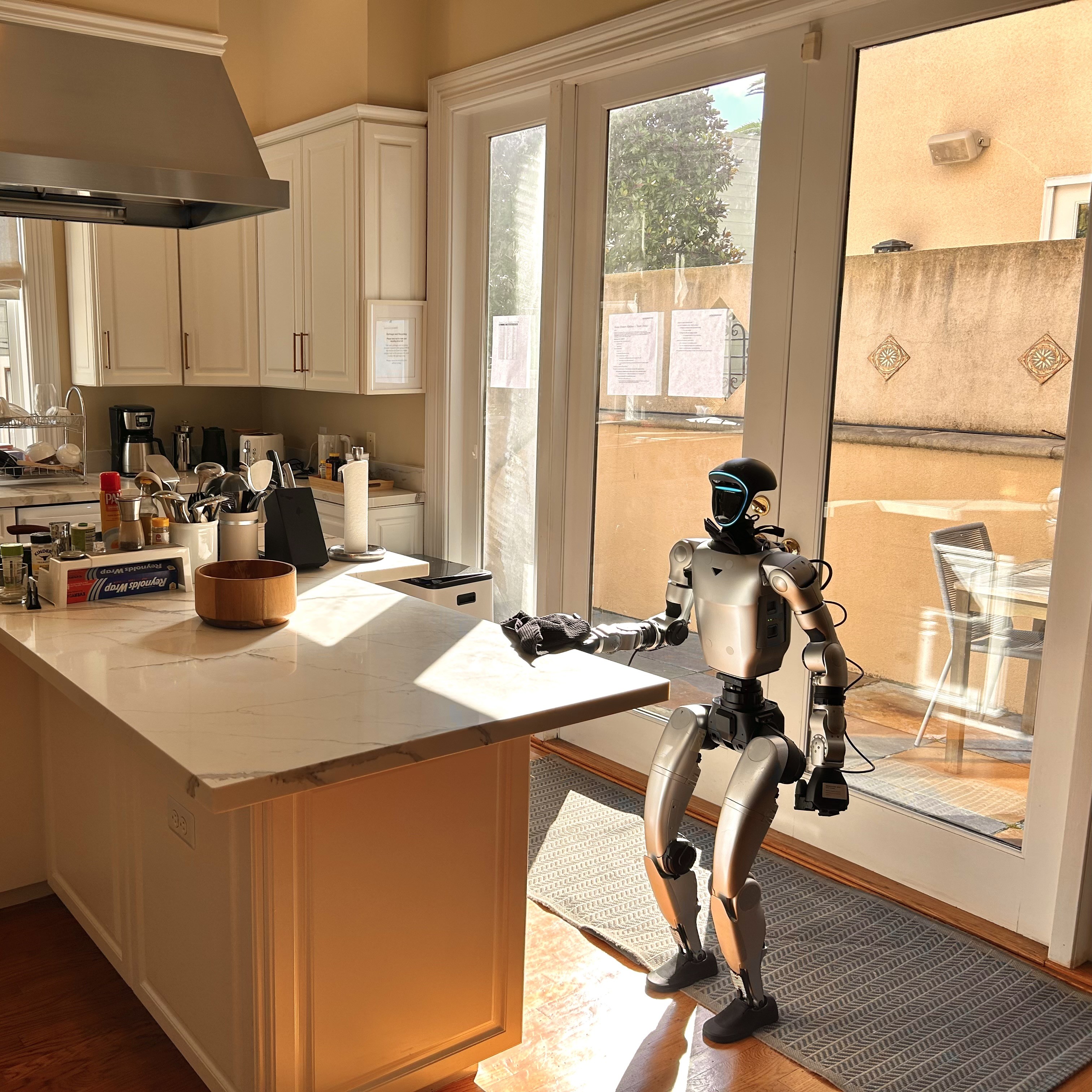 Gatsby humanoid robot in a kitchen in San Francisco